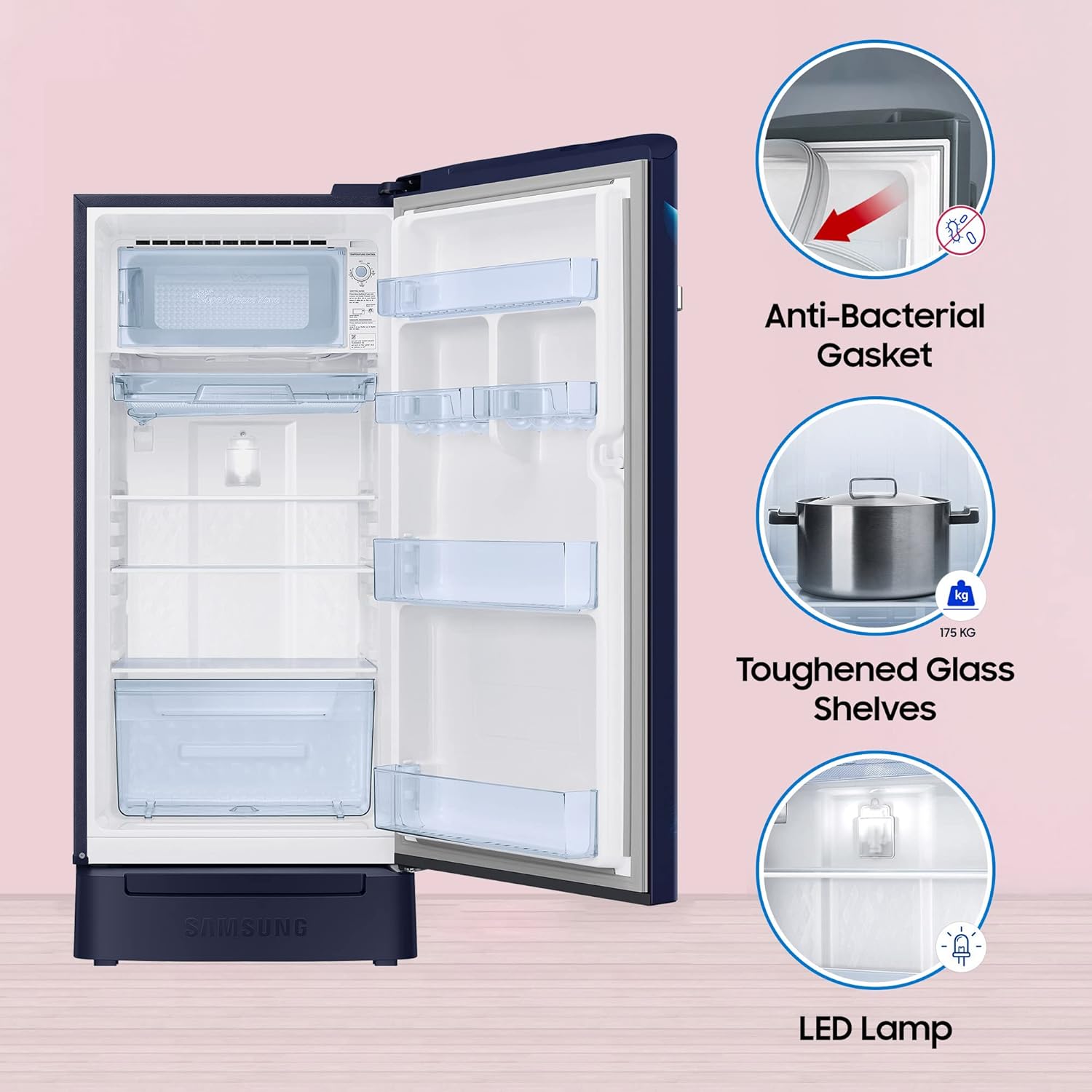 Samsung 189 L 5 Star Direct-Cool Single Door Refrigerator RR21C2H25UZ